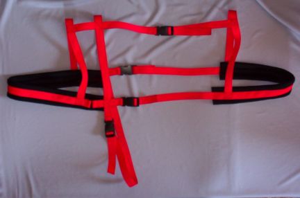 Red w/ Black Padding Harness